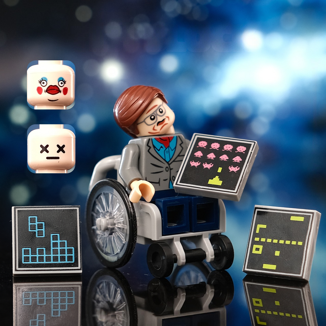 Stephen Hawking Custom Iconic Minifigure - Minifigure Bricks