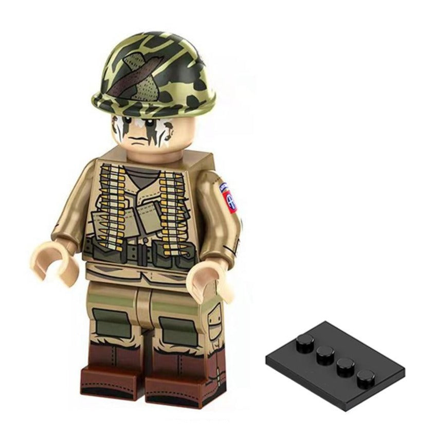 82nd Airborne Division U.S. Soldier Custom Minifigure - Minifigure Bricks