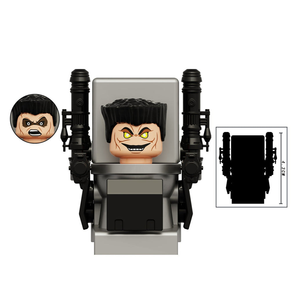 G-Toilet Custom Skibidi Toilet Minifigure - Minifigure Bricks