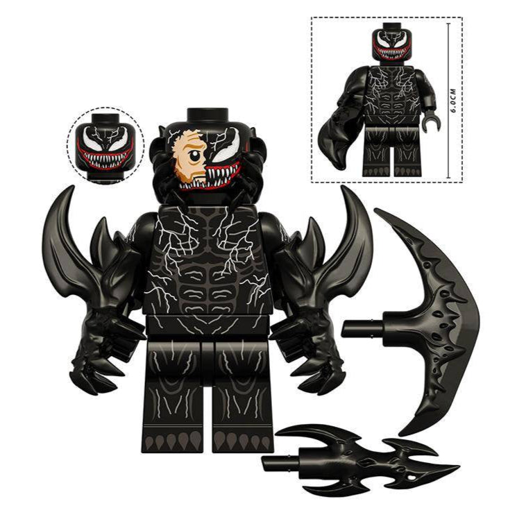 Venom Custom Marvel Superhero Minifigure - Minifigure Bricks