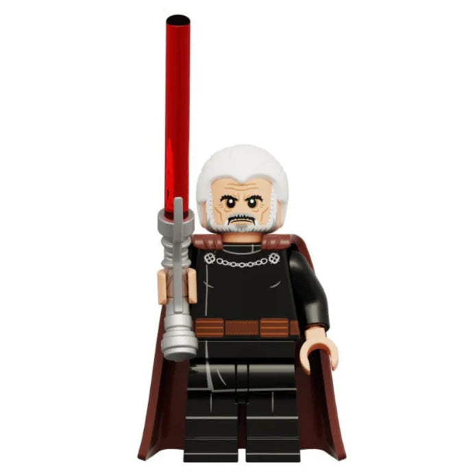 Count Dooku Custom Star Wars Minifigure - Minifigure Bricks
