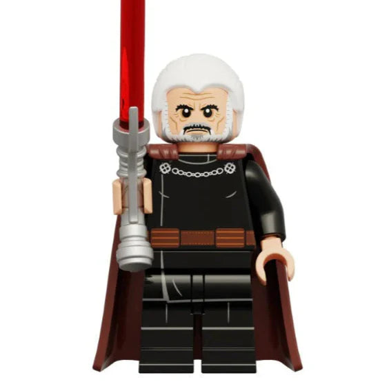 Count Dooku Custom Star Wars Minifigure - Minifigure Bricks
