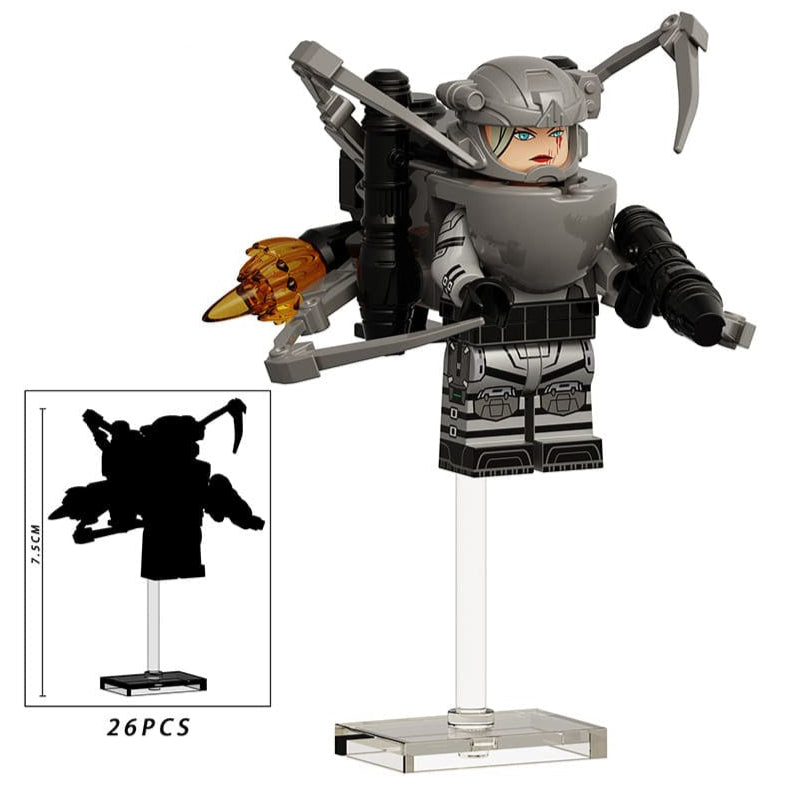 Female Special Forces Custom Skibidi Toilet Minifigure - Minifigure Bricks