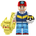 Ash Ketchum with Pikachu Pokemon Minifigure