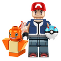 Ash Ketchum with Charmander Pokemon Minifigure