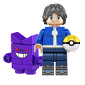 Calem with Gengar Pokemon Minifigure - Minifigure Bricks