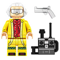 Doc Brown custom Minifigure from Back to the Future - Minifigure Bricks