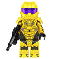 Yellow Spartan Custom Halo Video Game Minifigure - Minifigure Bricks