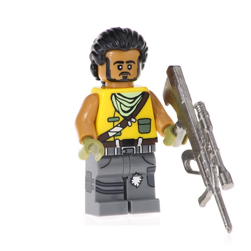 Tracker Skin from Fortnite Custom Minifigure - Minifigure Bricks