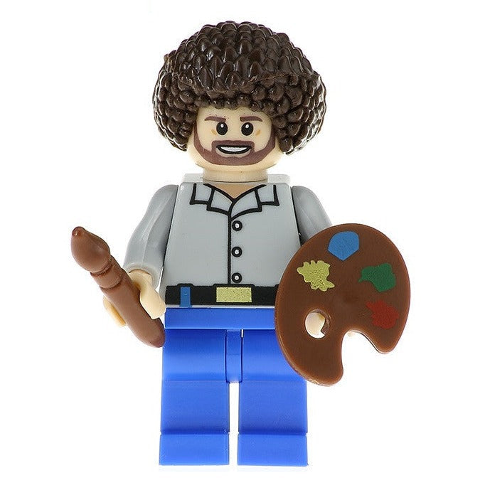 Bob Ross Minifigure - Minifigure Bricks