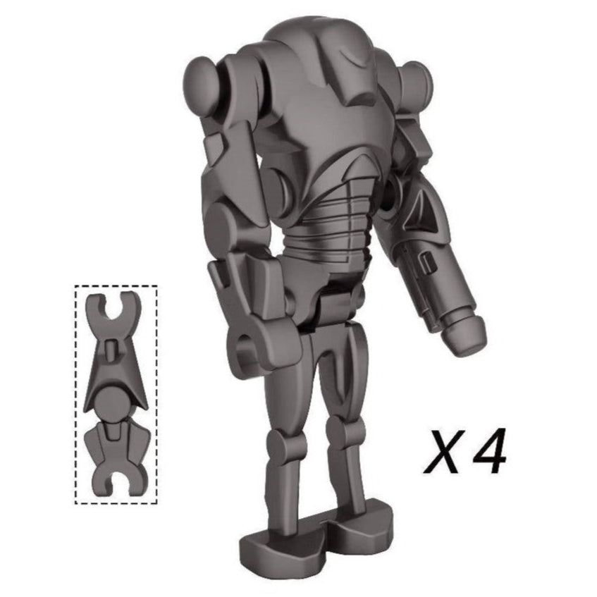 4 x Super Battle Droid custom Star Wars Minifigure