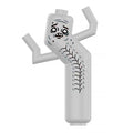 Zombie Abs Tubeguy Custom Collectable Series Minifigure - Minifigure Bricks