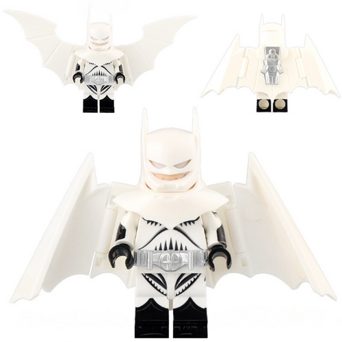 Batman (Kingdom Come White) Custom DC Superhero Minifigure - Minifigure Bricks