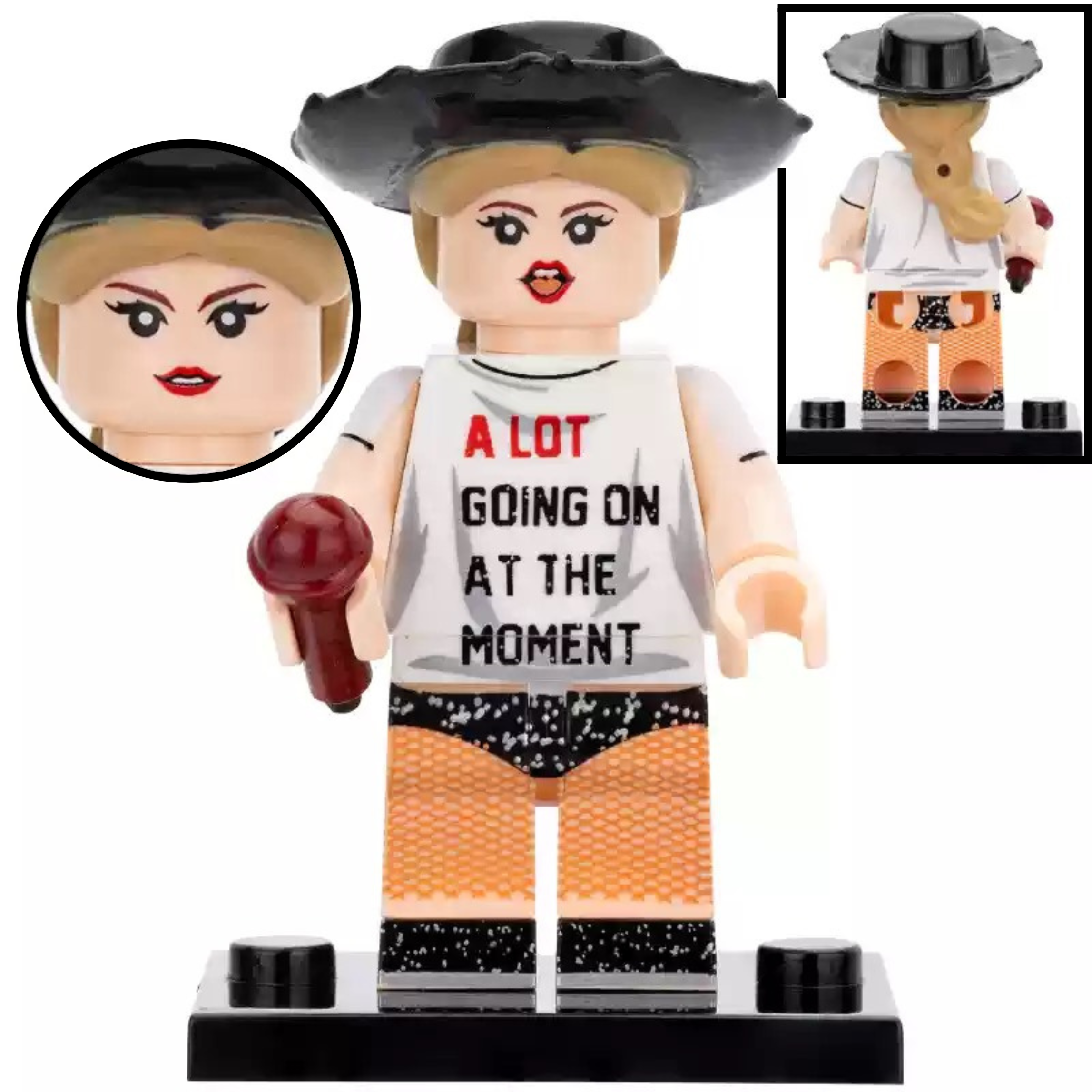 Taylor Swift Slogan Shirt Custom Musician Minifigure - Minifigure Bricks