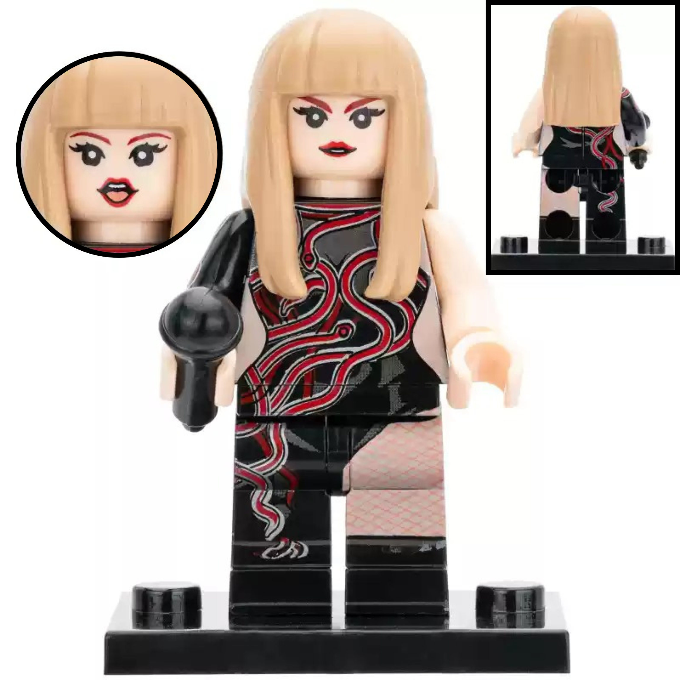 Taylor Swift Custom Musician Minifigure - Minifigure Bricks