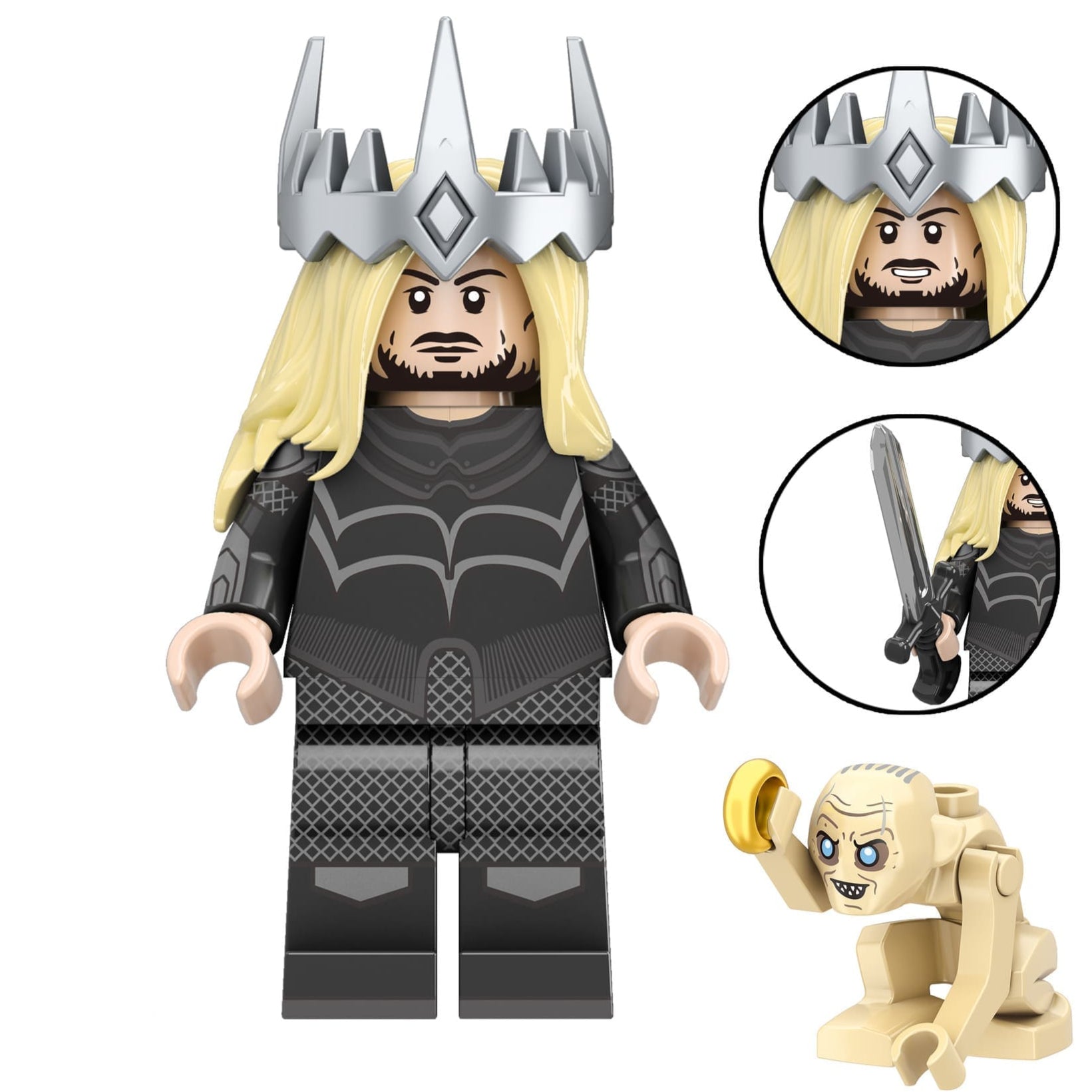 Halbrand (The Rings of Power) Custom Lord Of The Rings Minifigure - Minifigure Bricks