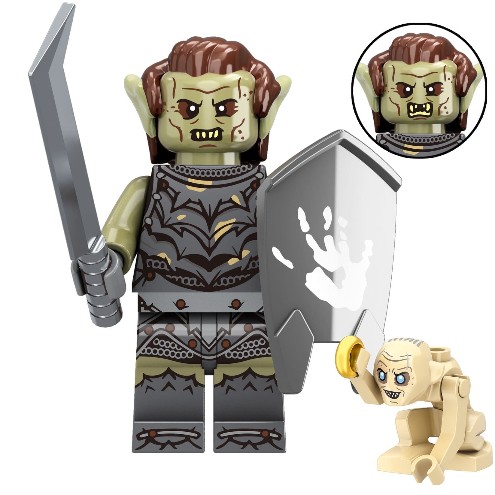 Orc Custom Lord of the Rings Minifigure - Minifigure Bricks