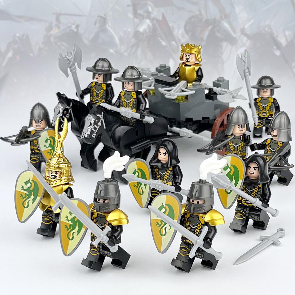Medieval King and Knights Custom Bundle Set Figure