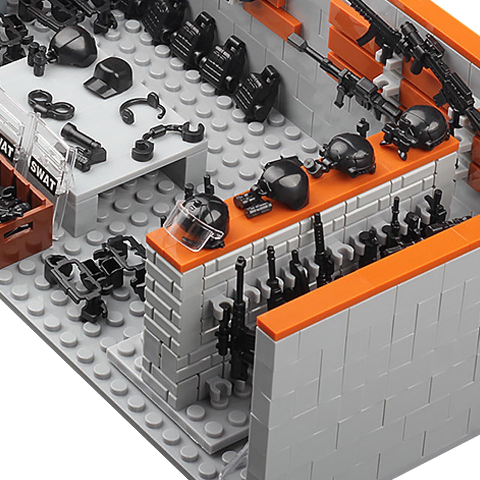 Armory Weapon Room Accessory MOC Set - Minifigure Bricks
