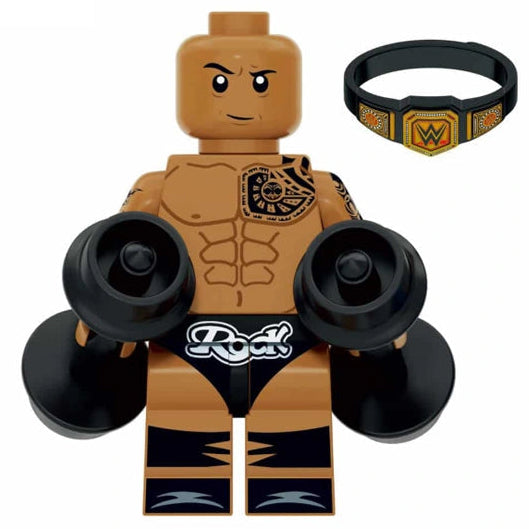 The Rock Custom WWE Wrestler Figure