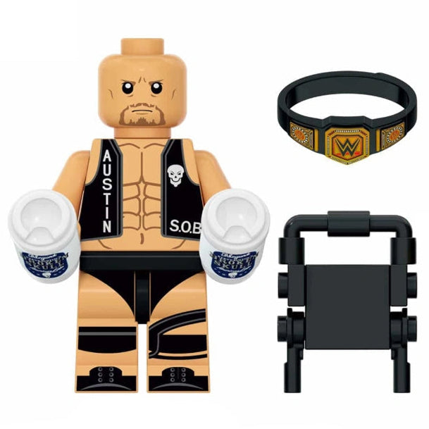 Stone Cold Steve Austin Custom WWE Wrestler Figure