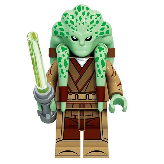 Kit Fisto Custom Star Wars Minifigure - Minifigure Bricks