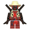 Sheriff Deadpool Custom Marvel Superhero Minifigure - Minifigure Bricks