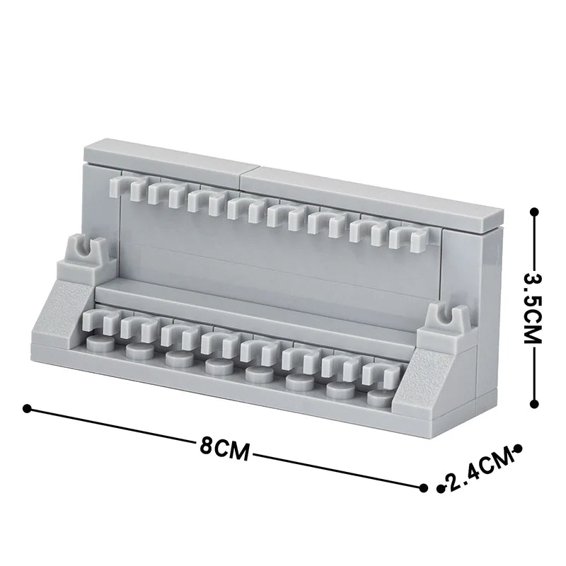 Weapon Rack Custom MOC Accessory Set - Minifigure Bricks