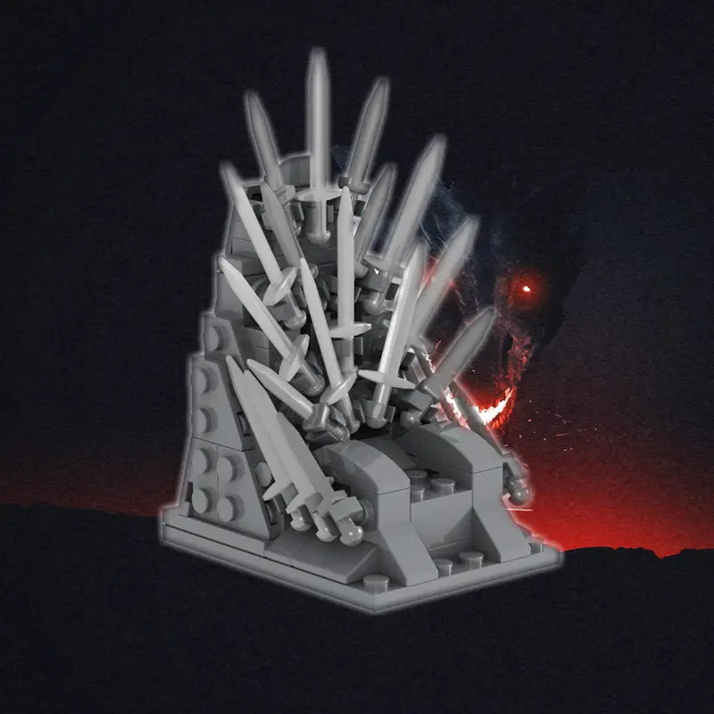 Game of Thrones Iron Throne MOC Build - Minifigure Bricks