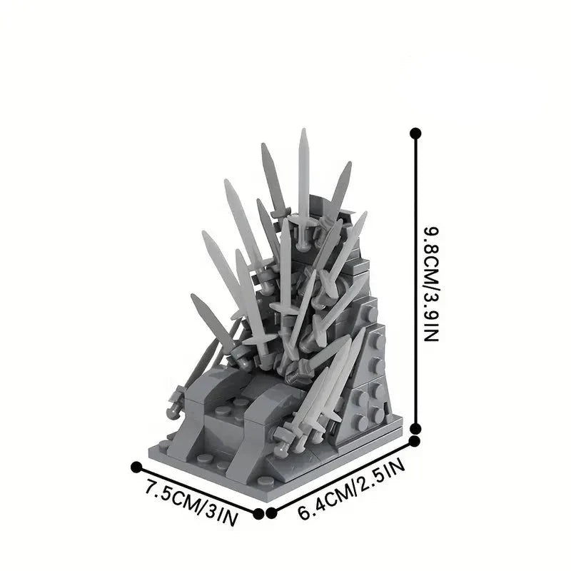 Game of Thrones Iron Throne MOC Build - Minifigure Bricks