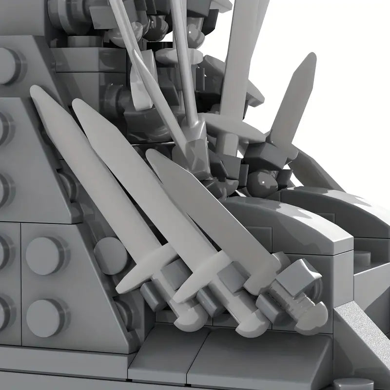 Game of Thrones Iron Throne MOC Build - Minifigure Bricks