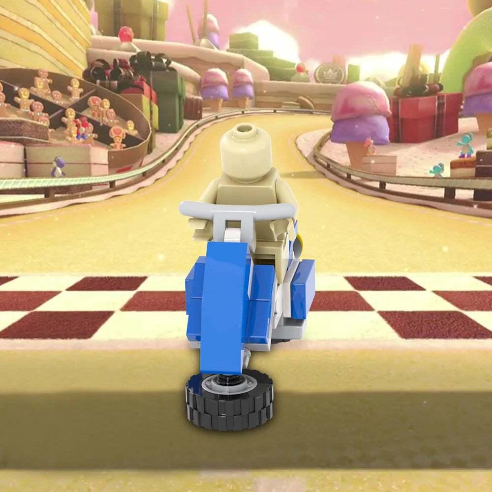 Toad Bike Custom Mario Kart Racing MOC