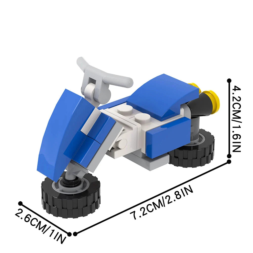 Toad Bike Custom Mario Kart Racing MOC