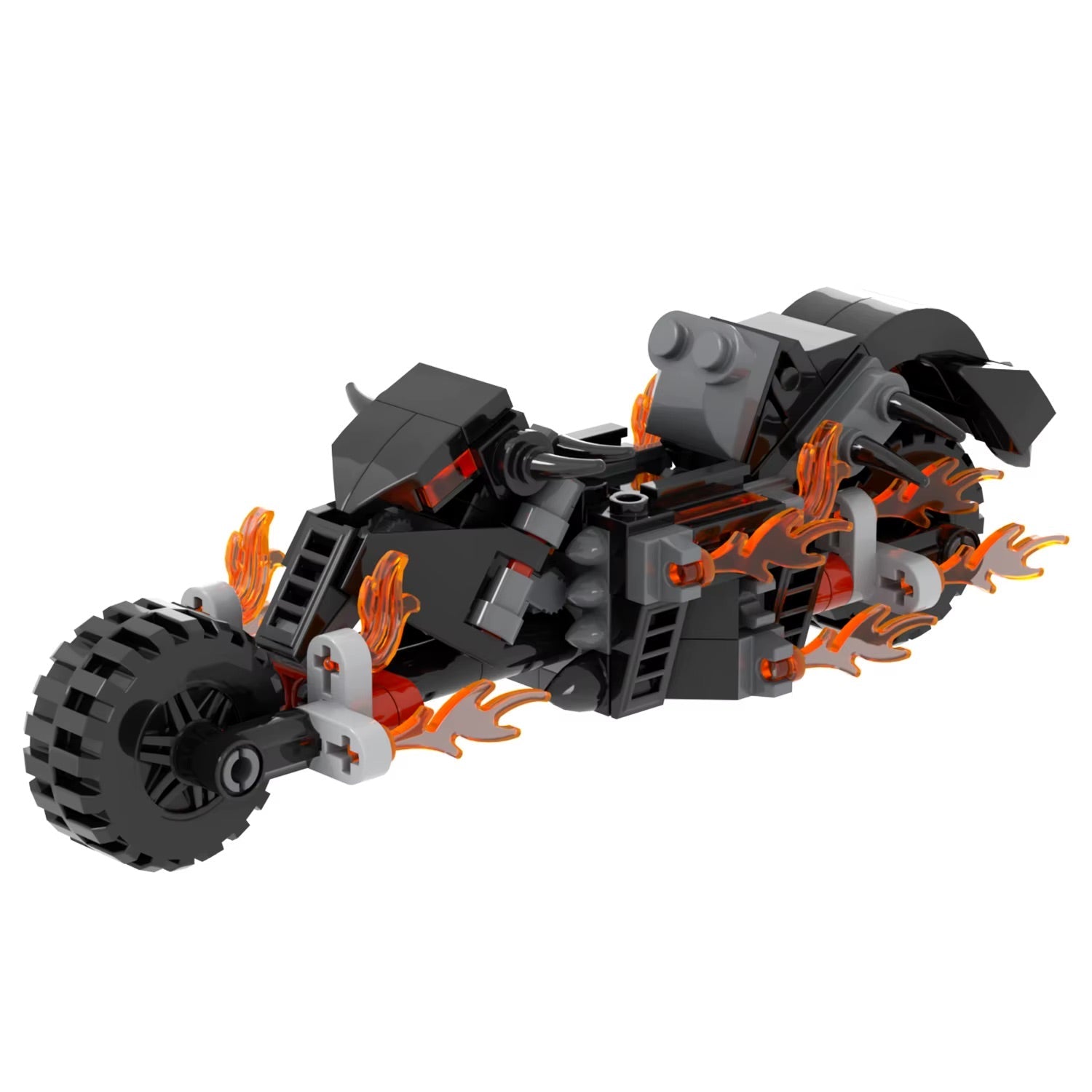 Ghost Rider Hell Cycle Custom Marvel Superhero MOC - Minifigure Bricks