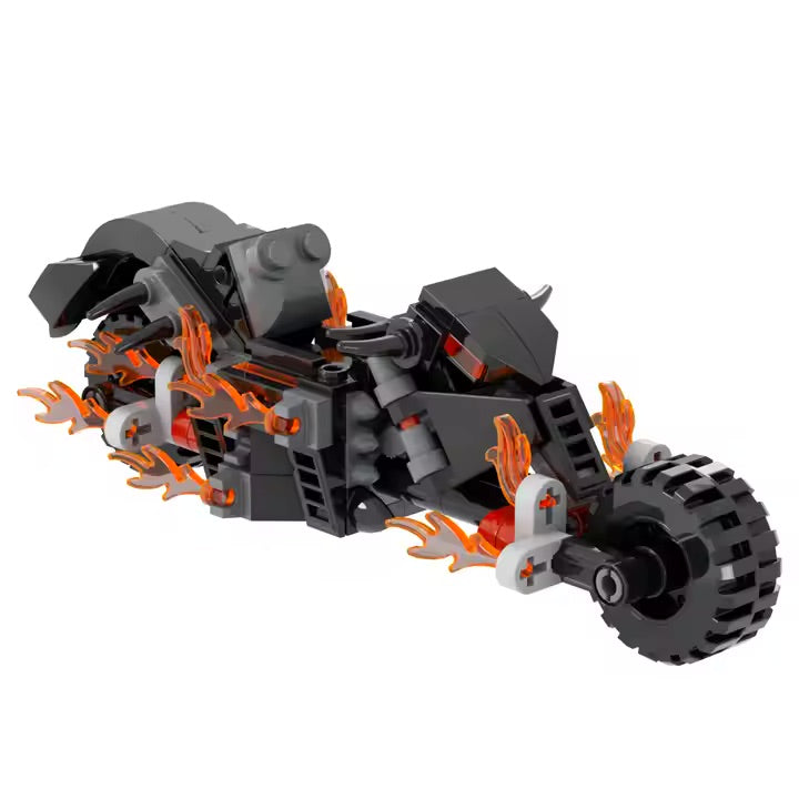Ghost Rider Hell Cycle Custom Marvel Superhero MOC - Minifigure Bricks