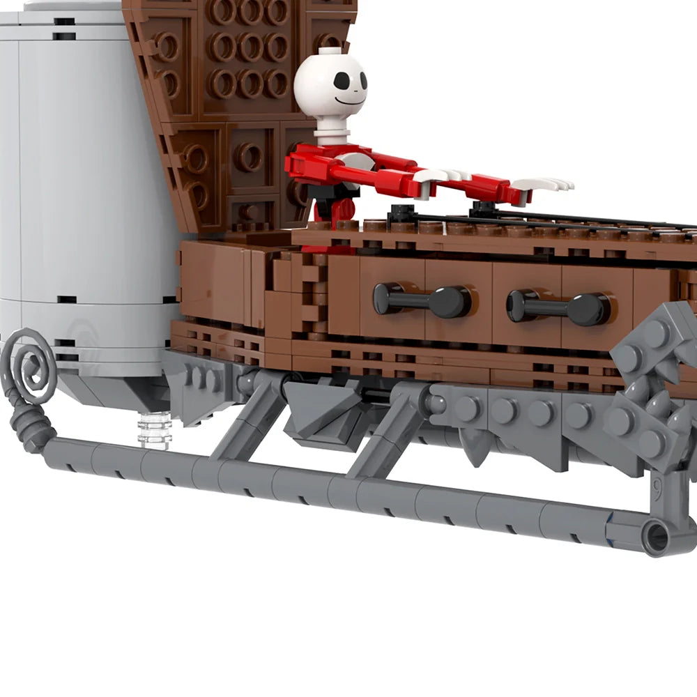 Nightmare Before Christmas Jack Skellington Sleigh Custom MOC - Minifigure Bricks