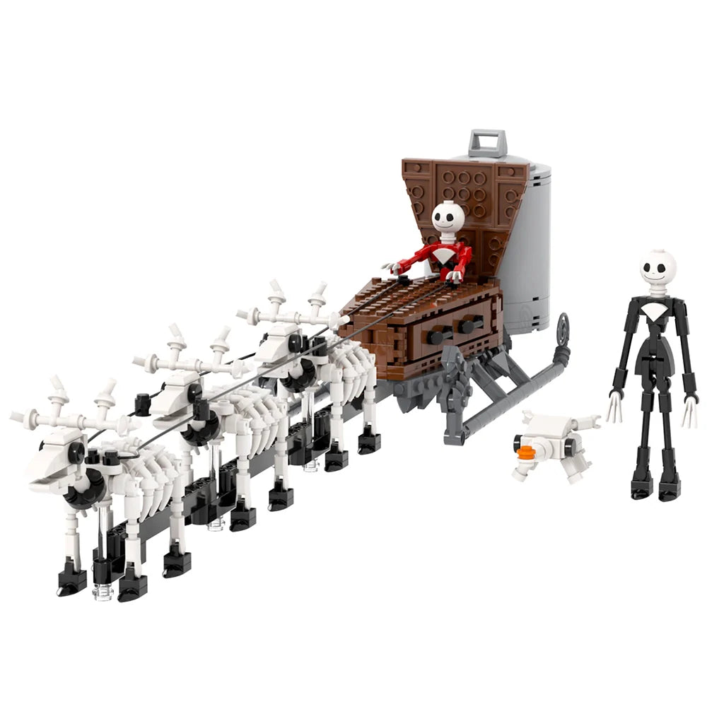 Nightmare Before Christmas Jack Skellington Sleigh Custom MOC - Minifigure Bricks