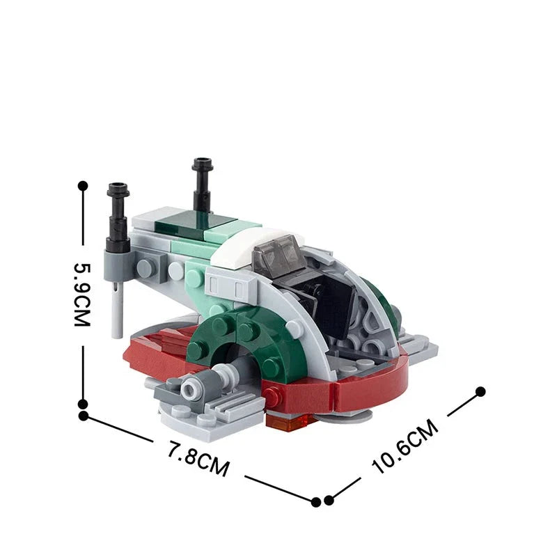 Slave I Craft Custom Star Wars MOC - Minifigure Bricks