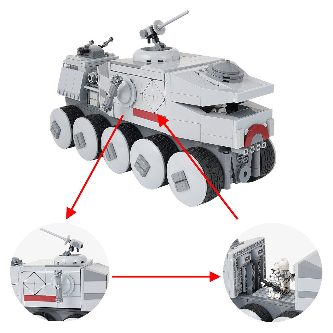 Clone Turbo Tank Custom Star Wars MOC
