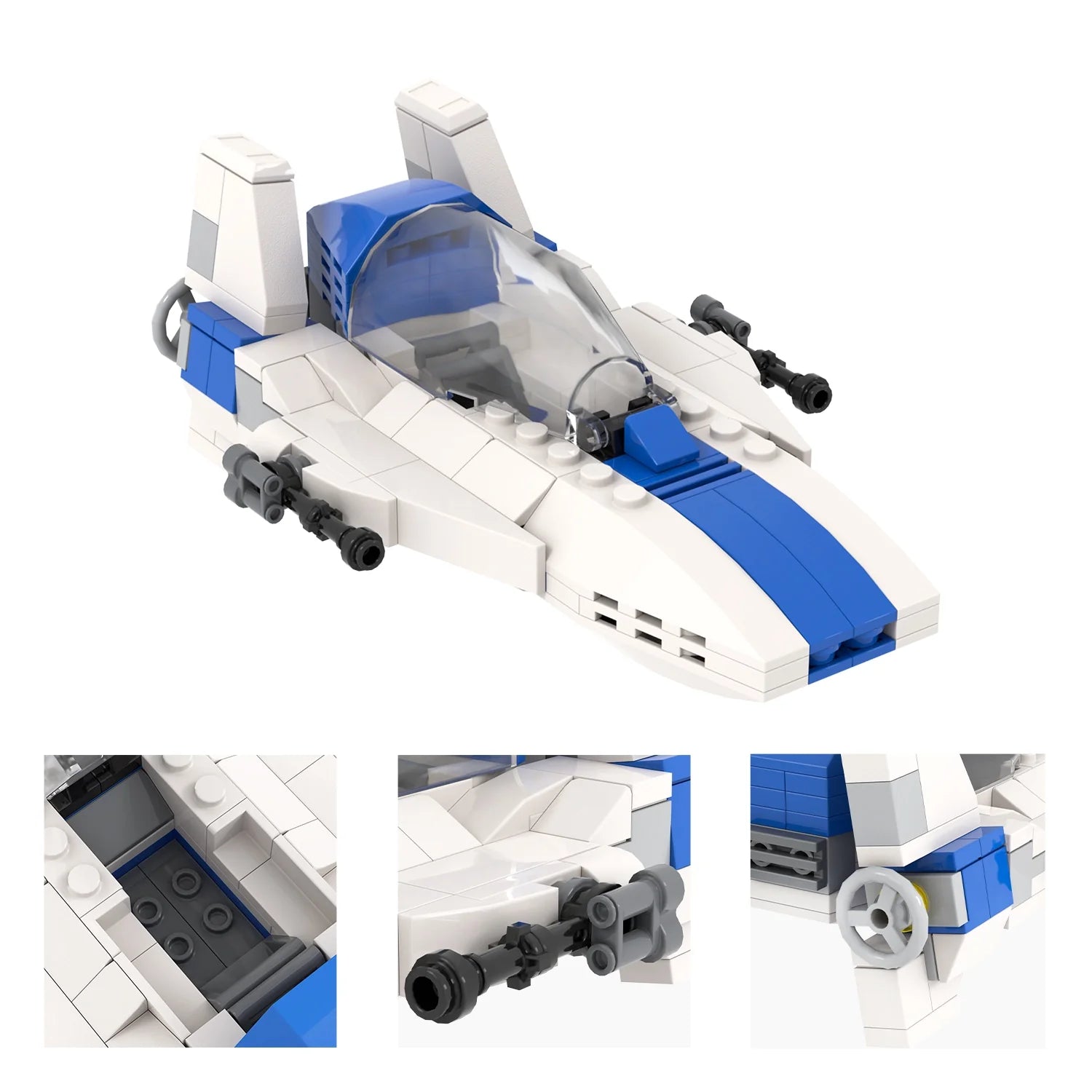 A-Wing Starfighter Custom Star Wars MOC
