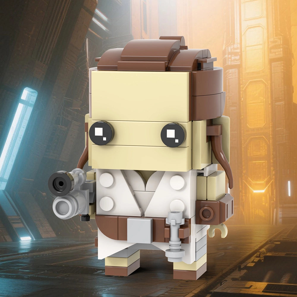Rey Custom Star Wars Brick Heads MOC