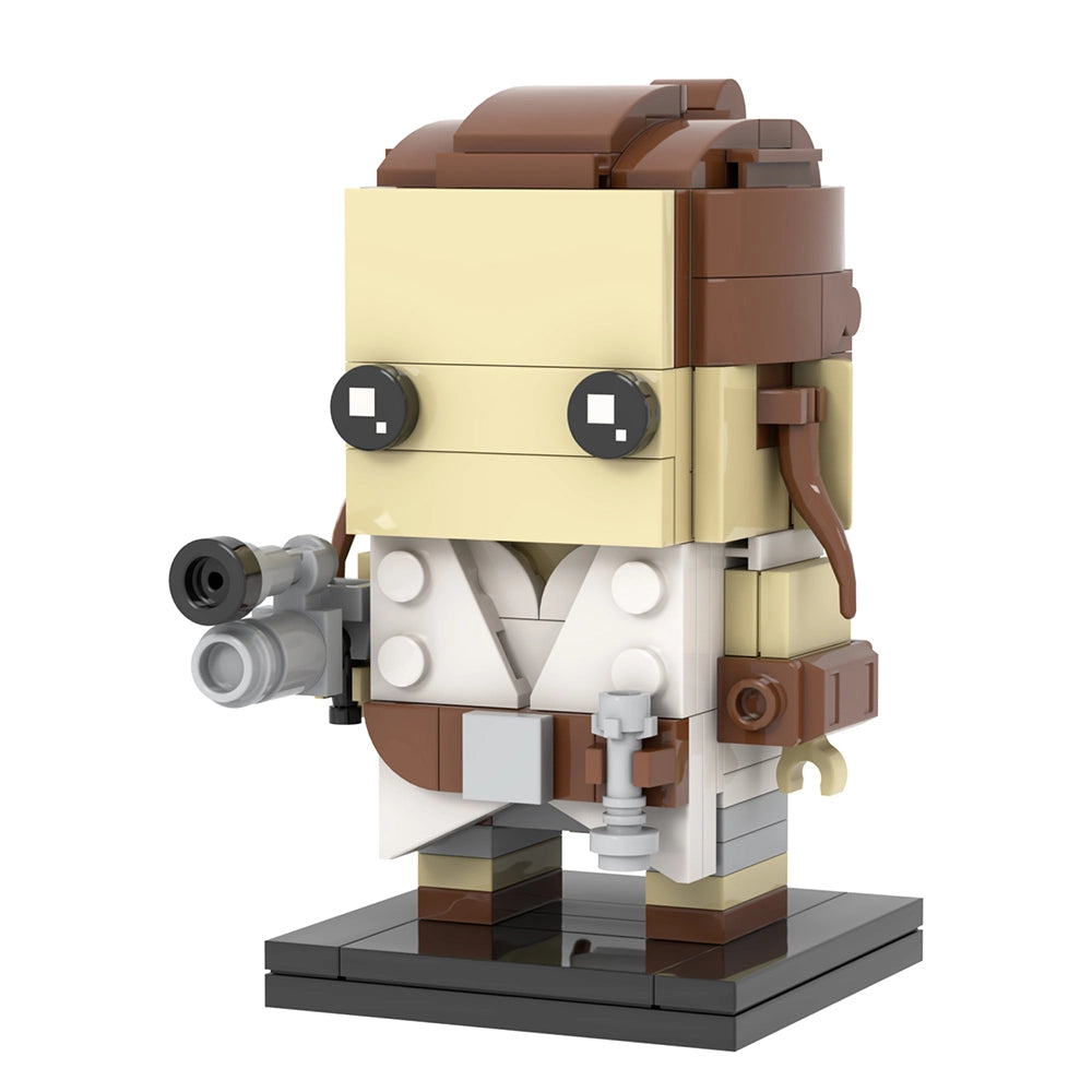 Rey Custom Star Wars Brick Heads MOC