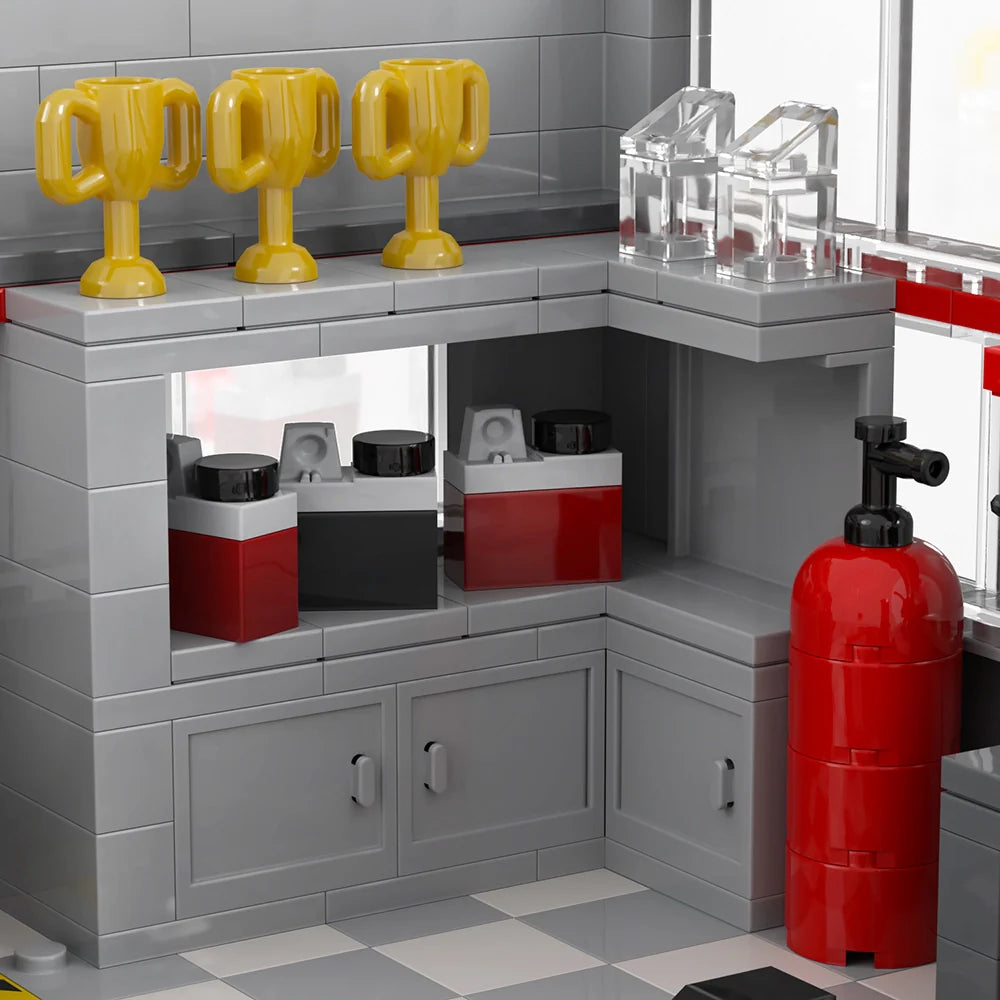Car Repair Garage Custom MOC - Minifigure Bricks