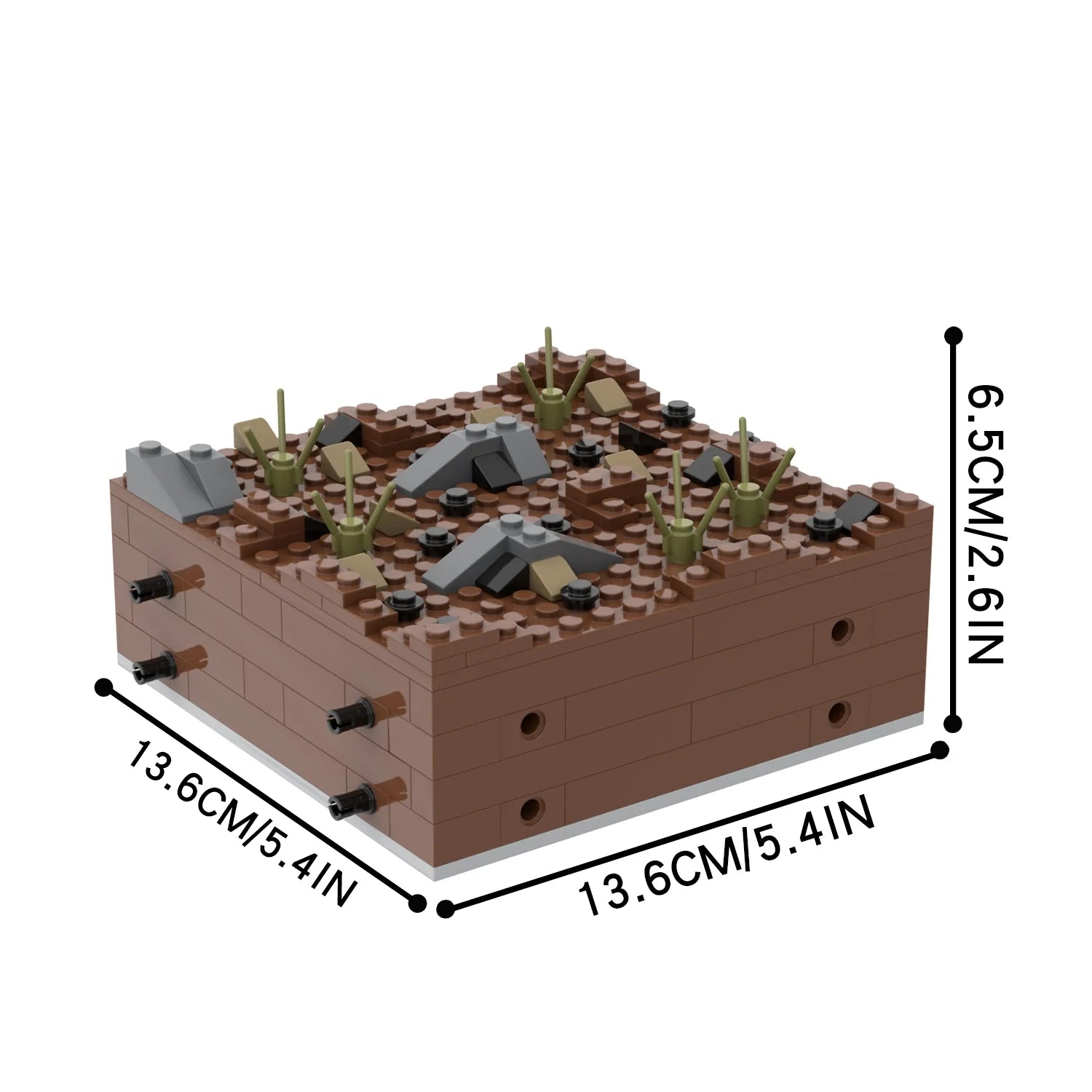 Military Battlefield Trenches MOC Set - Minifigure Bricks
