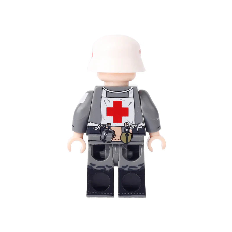 WW2 German Army Medic Soldier Custom Minifigure - Minifigure Bricks