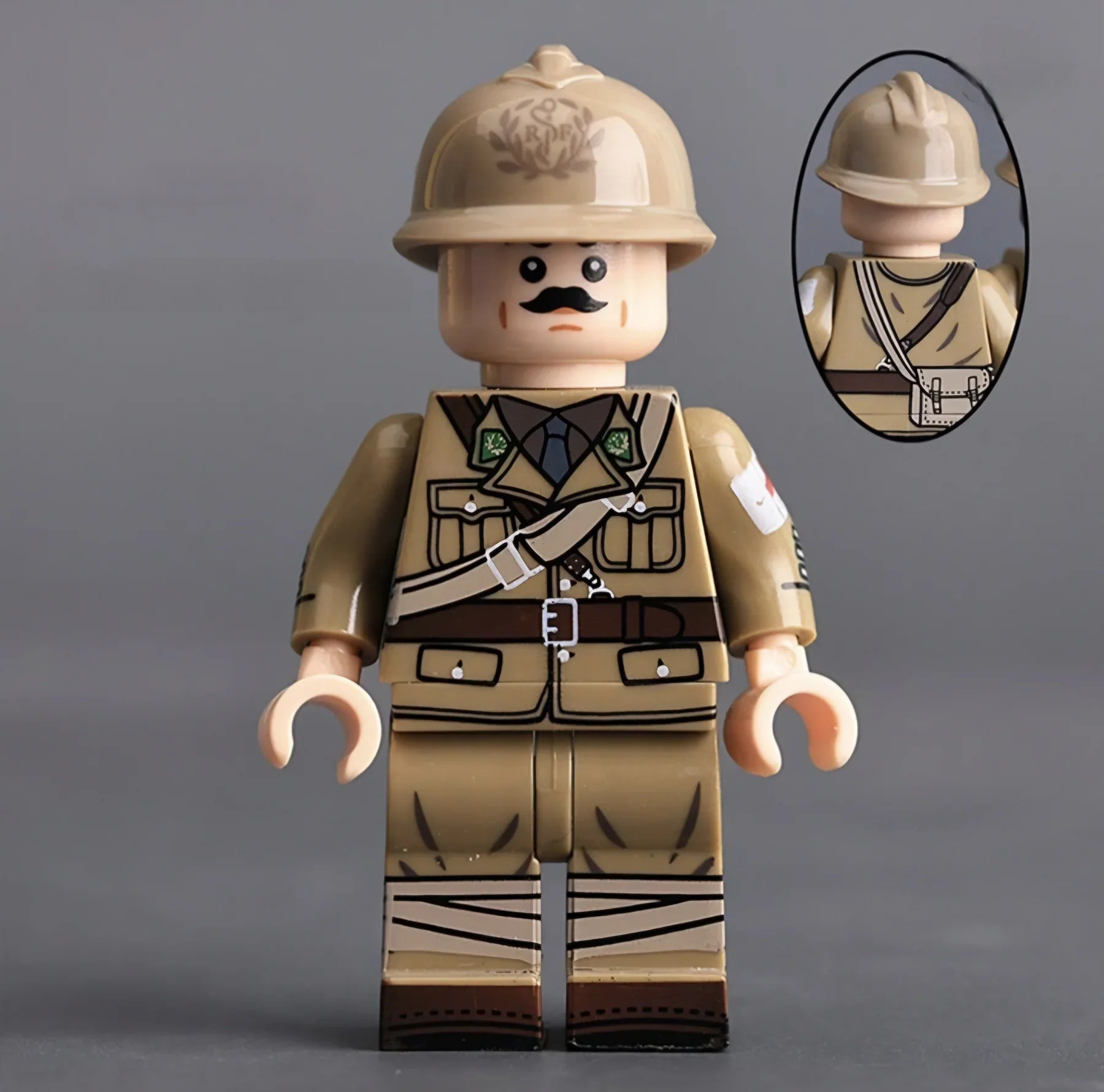 WW2 French Army Medic Soldier Custom Minifigure - Minifigure Bricks