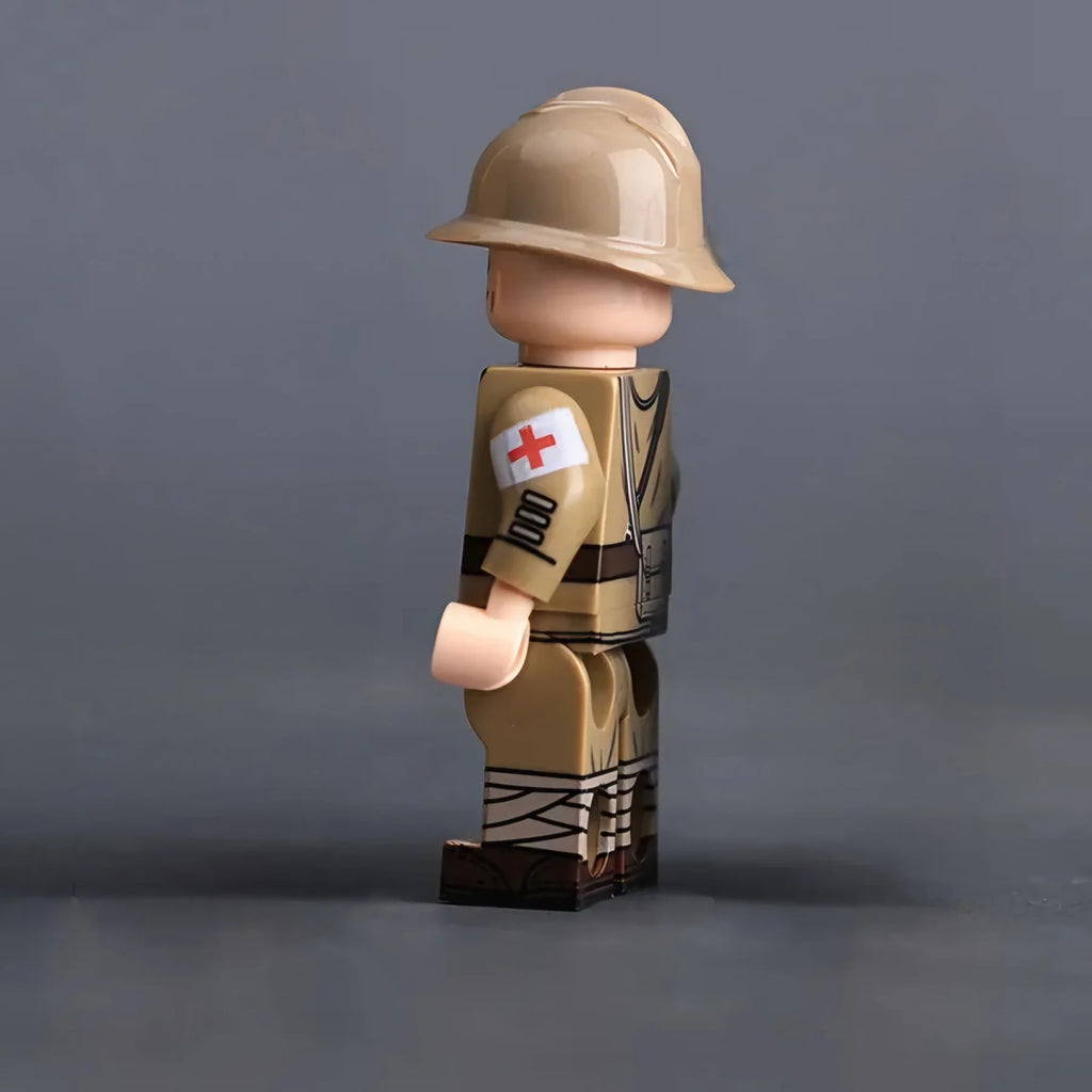 WW2 French Army Medic Soldier Custom Minifigure - Minifigure Bricks