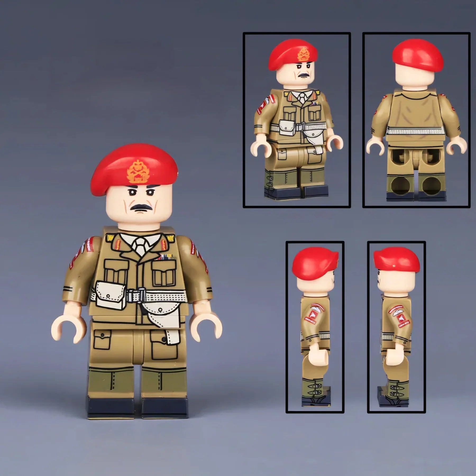 WW2 British Army Field Marshal Bernard Montgomery Custom Military Minifigure - Minifigure Bricks