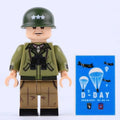 WW2 US Lieutenant General Omar Bradley Custom Military Minifigure - Minifigure Bricks