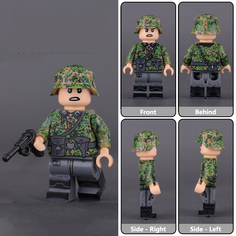 WW2 German Lieutenant Soldier Custom Military Figure